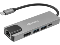 Sandberg USB-C 5in1 Travel Dock Saver