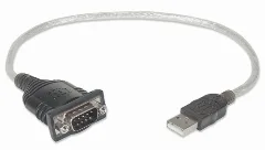 Manhattan kabel USB/RS232, AM/DB9M, 45 cm