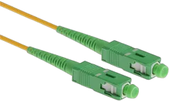 NFO Patch cord, SC APC-SC APC, Singlemode 9 125, G.657A2, Simplex, 3m