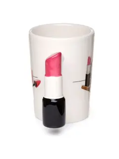 Keramička šalica Puckator s drškom u obliku ruža za usne 400 ml SMUG107