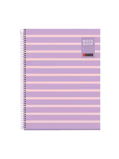 Kolegij blok Miquelrius A4 90g 80L spiralni kocke Between the lines Mauve MR4514