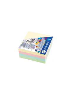 Blok samoljepljivi Centrum 76x76mm 400 listova (4 pastel boje) 80443