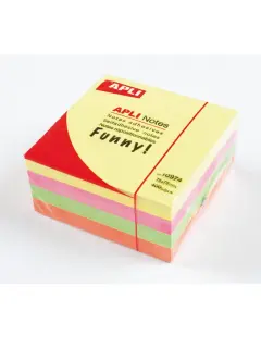 Blok Apli samoljepljiv kocka 75x75mm boja intenzivna 400L 10974