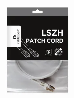 Gembird S FTP Cat.6A LSZH patch cord, white, 1 m