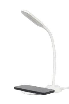 Gembird Desk lamp with wireless charger, white