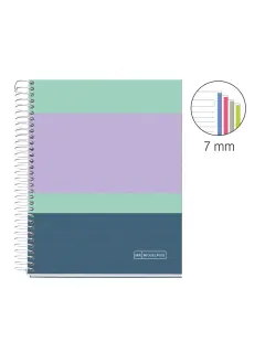 Kolegij blok Miquelrius A5 70g 140L spiralni crte Extra rigid cardboard lifestyle rider purple MR4257