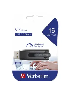 USB stick Verbatim 3.2 Gen1 #49172 16GB Store 'n' Go V3, crni