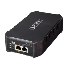 Planet Single-Port 1GbE 802.3bt PoE Injector (95 Watts, internal PWR)