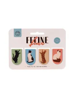 Set magnetskih označivača za stranice Puckator Feline Fine Cats (knjižne oznake) 24/1 BOOK18