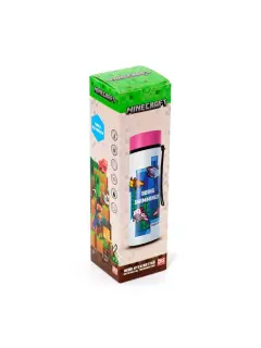 Termalna boca Puckator Minecraft Axolotl s digitalnim termometrom 450 ml BOT344