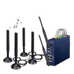 Planet Industrial 5G NR Cellular Wireless Gateway with 5-Port 10 100 1000T