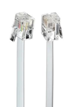 Gembird Telephone cord 6P4C, 3 meters, white