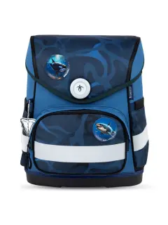 Torba školska Belmil compact with patches wave storm 405-41/AG/B/12