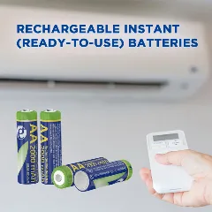 Gembird Rechargeable AA instant batteries (ready-to-use), 2000mAh, 4 pcs blister pack