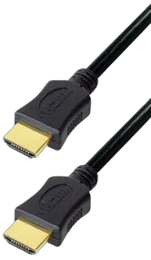 Transmedia High Speed HDMI cable with Ethernet 1m gold plugs, 4K