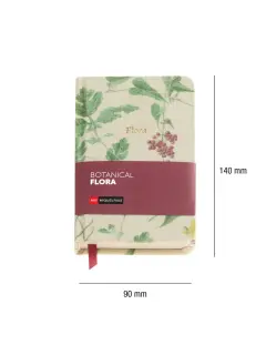 Dnevnik Miquelrius 90x140 mm Botanical Flora 96L 80g/m2 Celandine čista MR8327