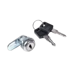 NaviaTec Round lock with long striking plate for floor cabinet side panels