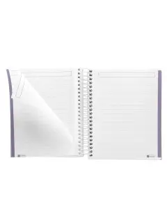 Kolegij blok Miquelrius A6 90g 100L spiralni crte Messages rigid cardboard purple MR4280
