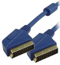 Transmedia Scart Cable 5m blue