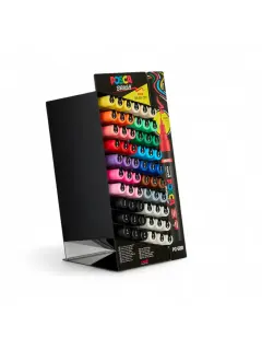 Marker Uni pc-5br brush Posca razne boje 60 kom u displeju 60/1 345157000