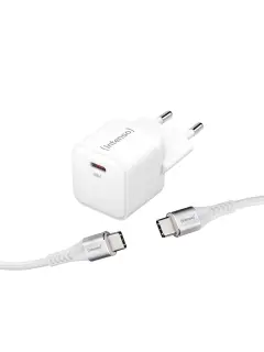Punjač zidni Intenso #7803042, W30C GaN + C315C kabel, 30W bijeli