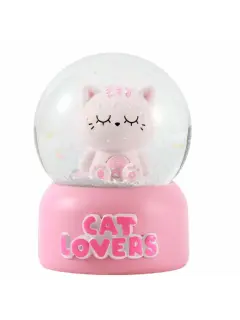Snježna kugla iTotal Cat roza XL3189