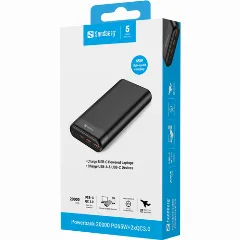 Sandberg Powerbank 20000 PD65W 2xQC3.0
