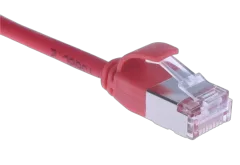 Masterlan comfort patch cable U FTP, extra slim, Cat6A, 0,25m, red, LSZH