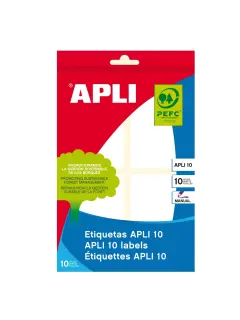 Naljepnica Apli 40x75mm bijela za ručni ispis 10L 1655