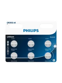 Philips baterija CR2032P6, 3V, 6 komada