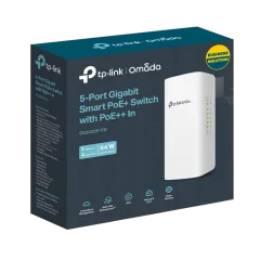 TP-Link Omada 5-Port Gigabit Smart Switch with 1-Port PoE In and 4-Port PoE Out