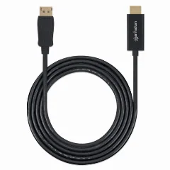Manhattan kabel DisplayPort M to HDMI M, 1m, crni