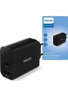 Philips zidni punjač 1xUSB-C i 1xUSB-1A 30W