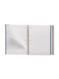 Kolegij blok Miquelrius A4 70g 120L spiralni crte Extra rigid cardboard lifestyle spring green MR46933
