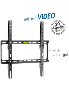 Transmedia Ultra-flat and tiltable TV wall mount, 32" - 75", Black