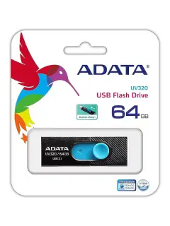 ADATA UV320, 64GB, USB3.2 crno-plavi
