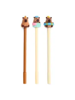 Kemijska olovka Puckator piši briši s ukrasom Capybara sortirano 36/1 PEN284