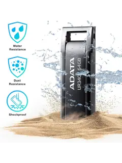 ADATA UR340, 64GB, USB3.2 crni-metal