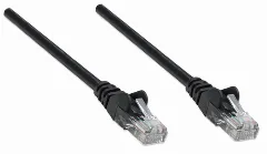 Intellinet Cat5e, CCA, U/UTP, PVC, RJ45, 1m, crni