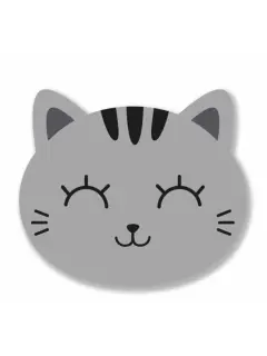 Podmjestak za miš iTotal 3D u obliku Cat siva XL2552M