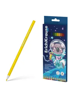 Drvene bojice ErichKrause trokutaste Kids Space animals  3mm 12/1