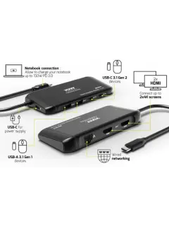 Port docking travel  USB-C,1x4K ili 2xFHD, do 100W