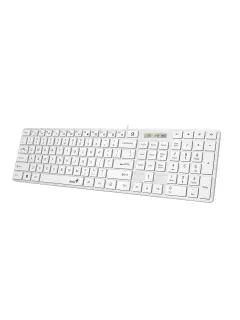 Genius SlimStar 126, tipkovnica, USB, bijela