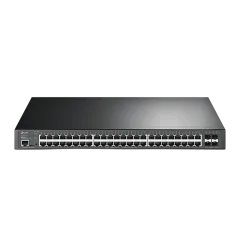 TP-Link JetStream 48-Port Gigabit and 4-Port 10GE SFP L2 Managed Switch with 48-Port PoE