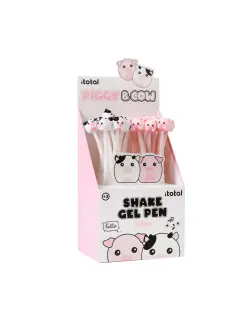 Kemijska olovka iTotal fleksibilna Cute animals svinjica+kravica 24/1 sortirano XL1164H