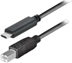 Transmedia USB type C plug - USB 2.0 B plug 1,0m