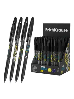 Kemijska olovka ErichKrause Stick&Grip Sport DNA R-301 (0.7) plavi ispis sortirano 48/1