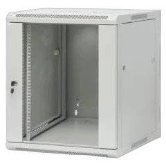 Intellinet 19" Wallmount Cabinet, 12U, 600 mm (23.6 in.) Depth, Gray