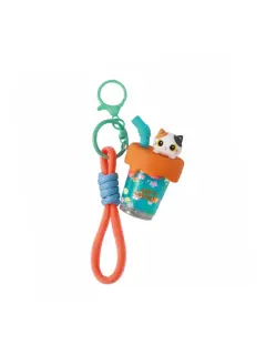 Privjesak za ključeve iTotal Bubble Tea Cat narančasti XL3077