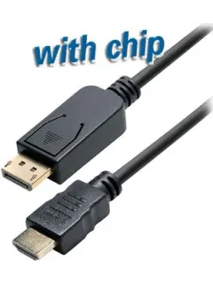 Transmedia DisplayPort plug to HDMI plug, 4K@60Hz, 2,0 m